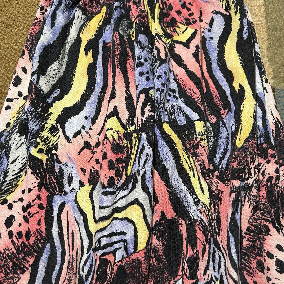 Vintage 80s 90s Golds Gym Multicolor Hippie Weightlifting Workout 