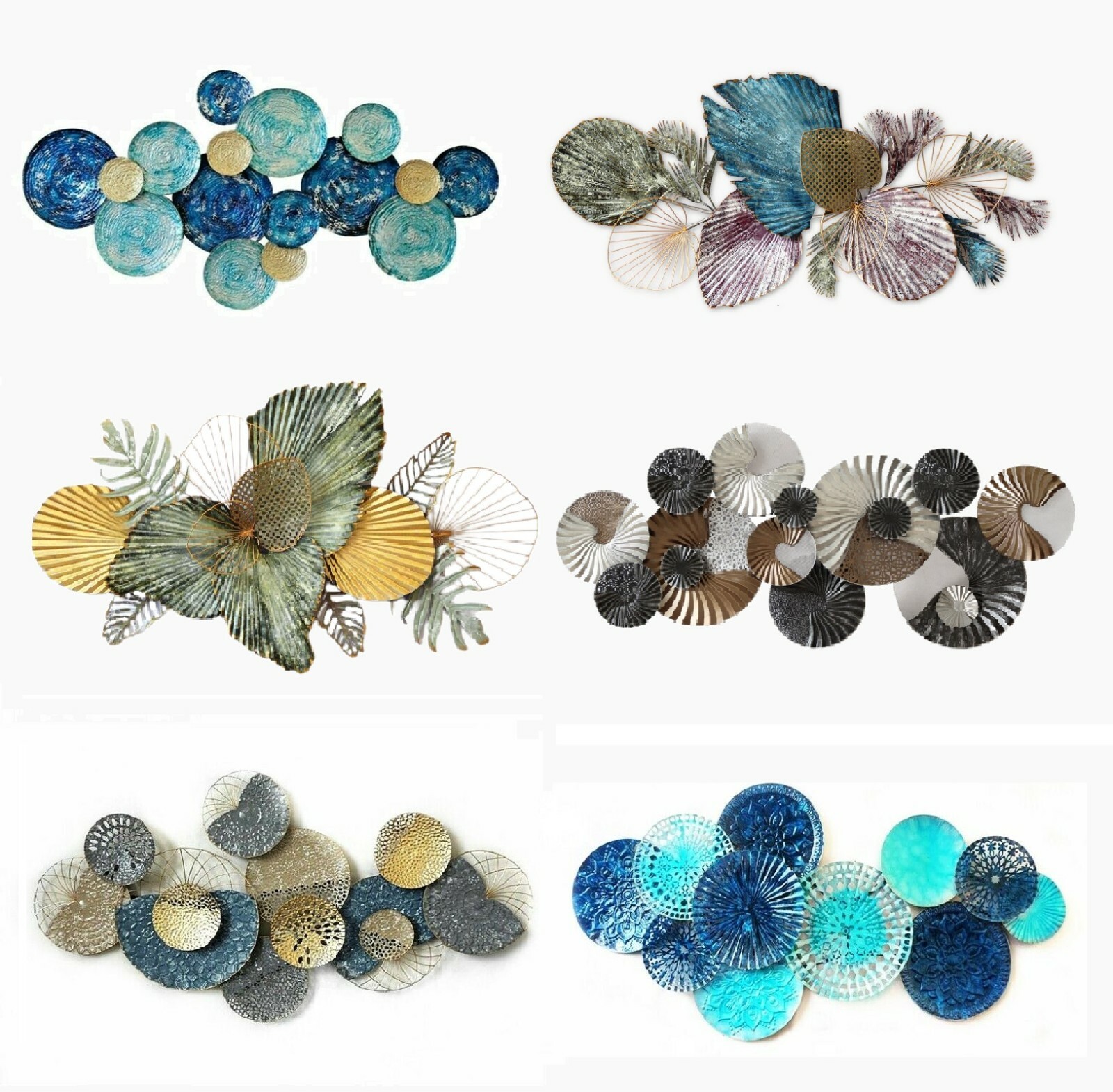 Huge Metal Wall Art Circles Hanging Sculpture Home Decor Indoor/Outdoor