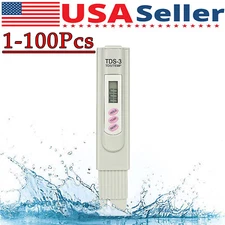 Handheld Water Quality Hardness Purity Digital LCD Meter 0-9990 PPM TDS TDS-3