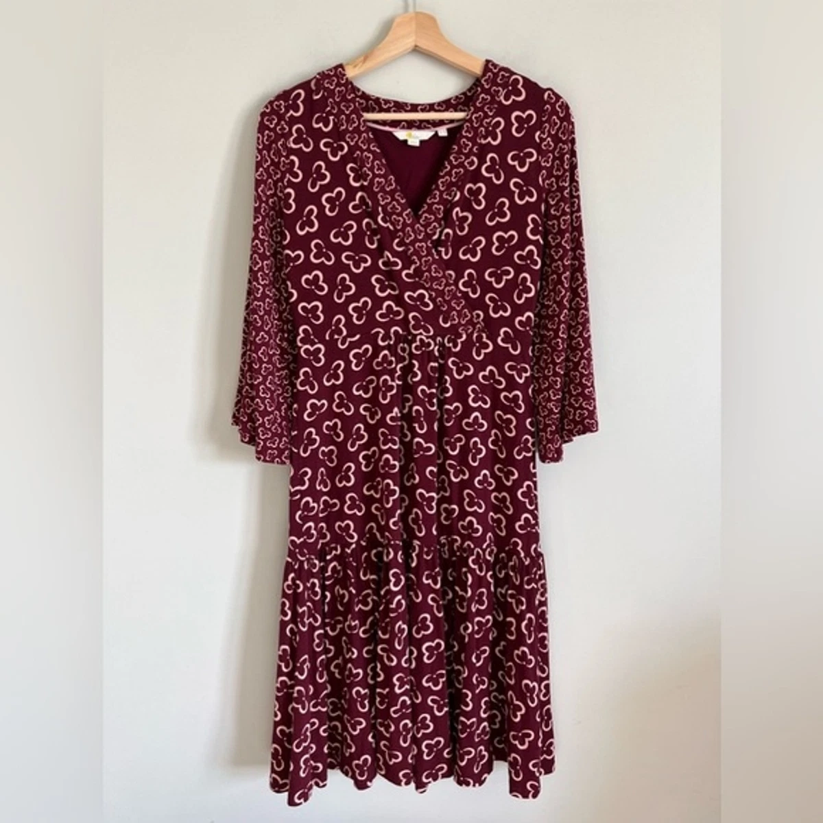 Boden Floral Cloud Hettie Dress Sz 2 eBay
