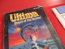 Ultima Quest of the Avatar (Nintendo NES) COMPLETE w/ Box manual game WORKS!