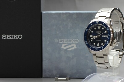 MINT+++] SEIKO 5 Sport 4R36-07G0 SBSA001 Men's Watch Blue Dial w