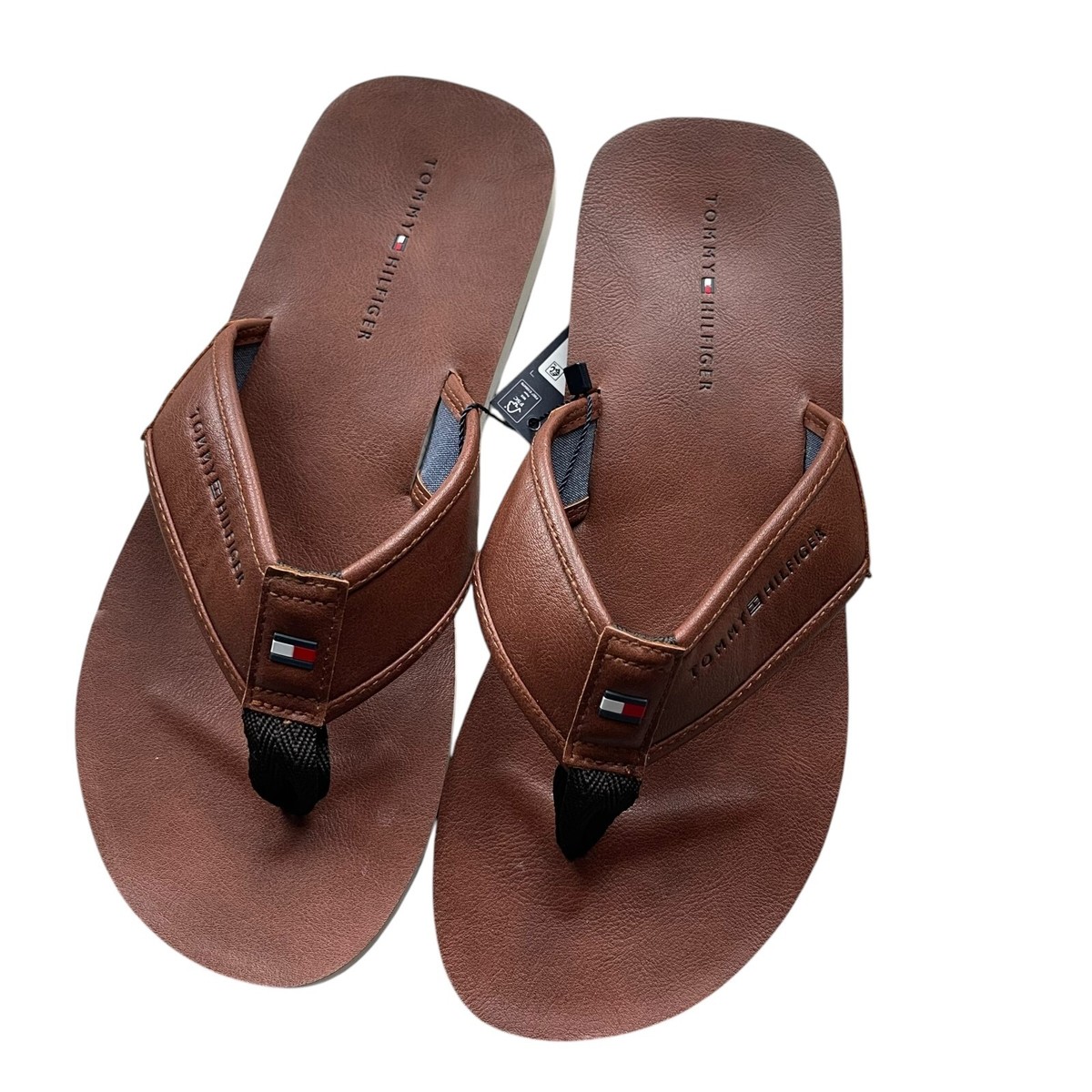 Tommy Hilfiger Brown Slip-On Indoor Slippers with Embossed Logo Tommy Hilfiger Slippers Brown - 8,9,10 Blue - 8,11,13 main image 4