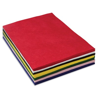 Creativity Street 3904 One Pound Felt Sheet Pack - Assorted Colors (30/Pack) New
