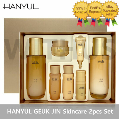 HANYUL GEUK JIN Skincare Duo 2pcs Set Enriched Premium Anti-aging 한율 극진 2종세트=