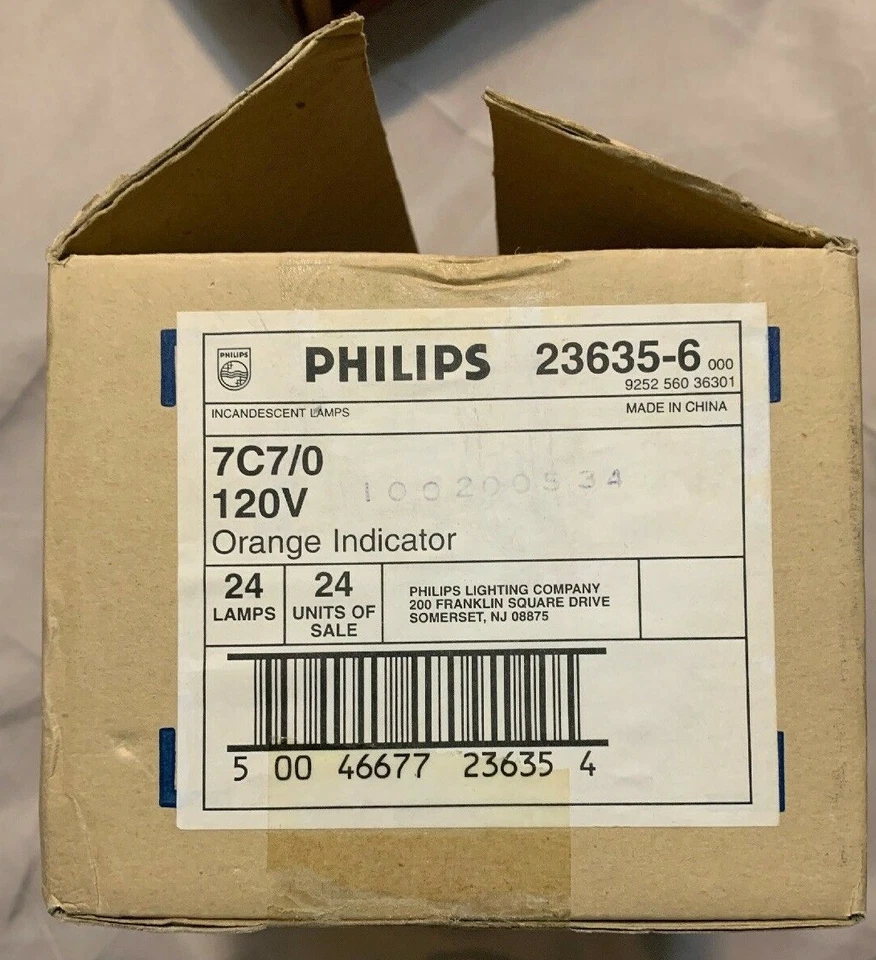 1 Lot consisting of 6 Philips light bulb C7/0. Orange color - Image 3 of 3