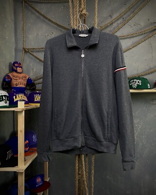 Moncler Maglia Cardigan Zip Pullover Men Size L Designer Large