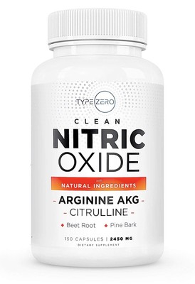 Type Zero Nitric Oxide 6X Booster, 150 Veggie Capsules - Natural Supplement -...
