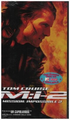 VHS Tom Cruise / John Woo Mission: Impossible 2 ITALIAN NEW OVP Paramount p