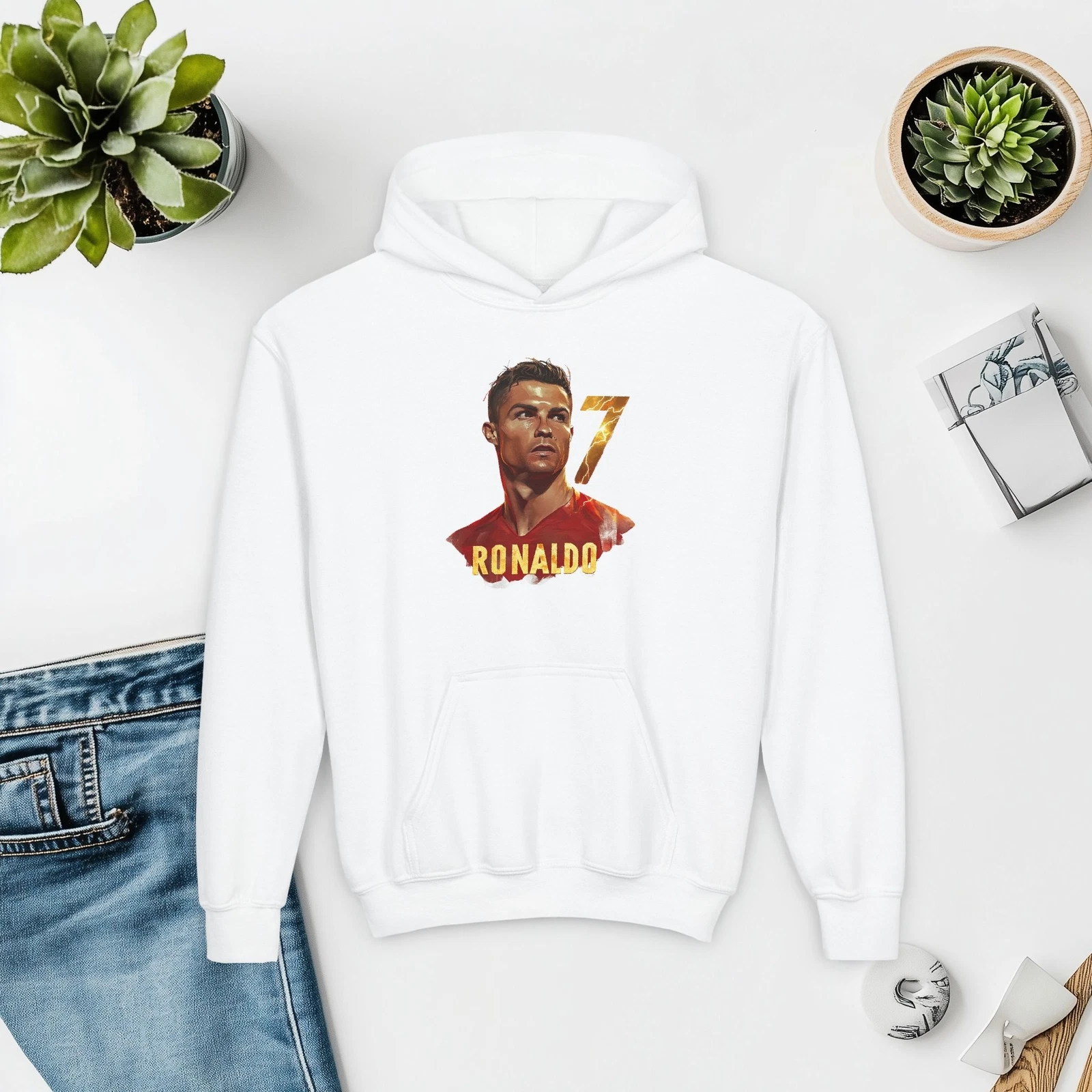 Cristiano Ronaldo Hoodie Soccer Fan Jersey