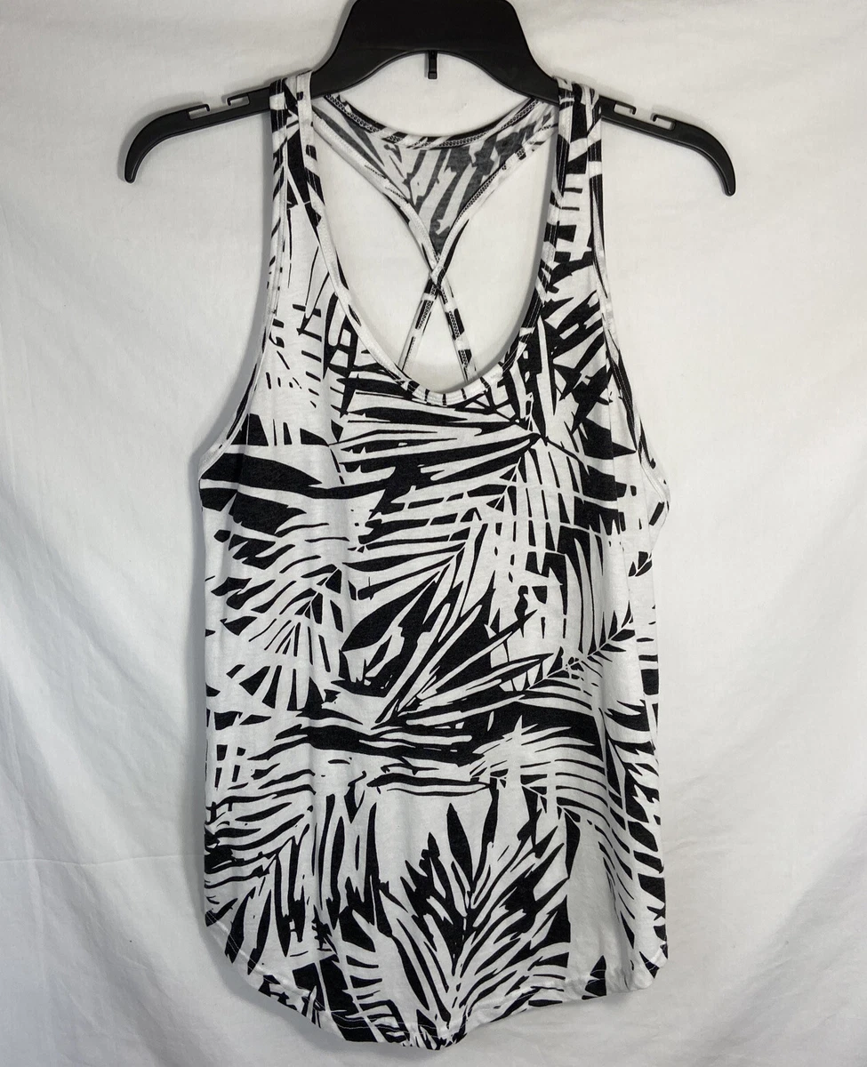 Flirtitude Active Sport Long Tank Top Shirt Women s Medium racer