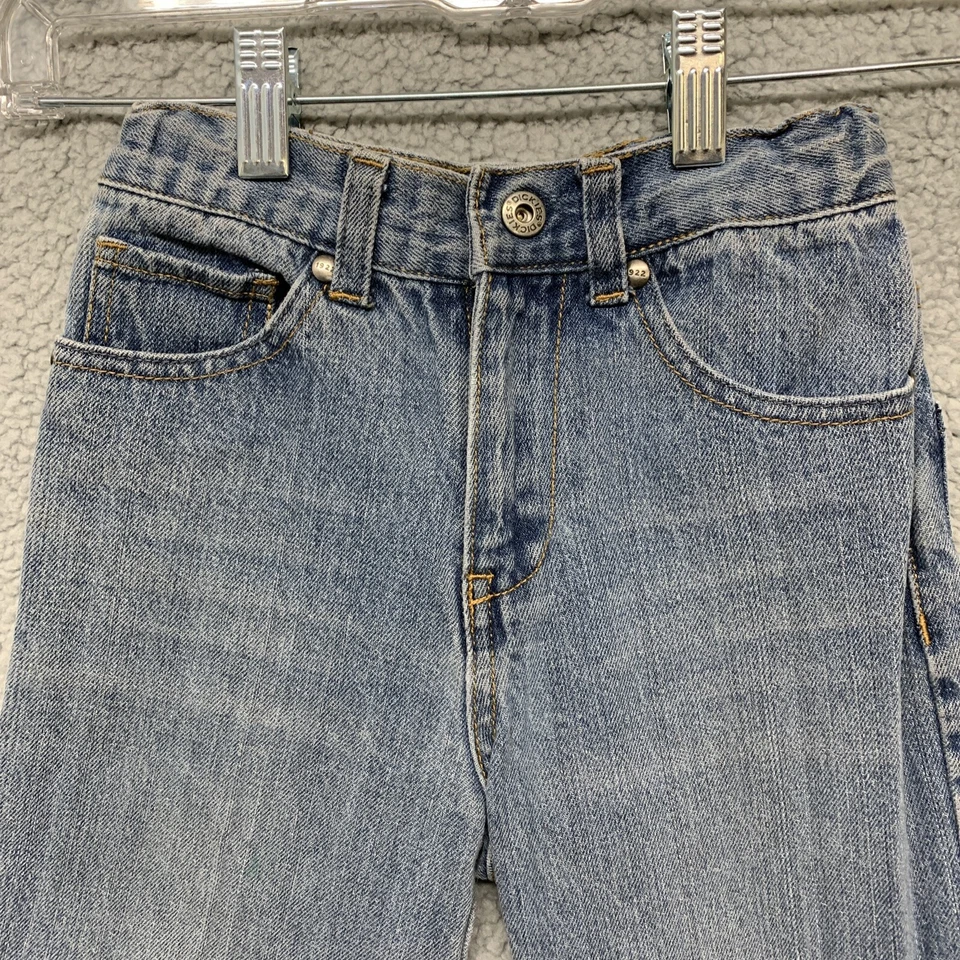 Джинсы Dickies для мальчиков 7 с тиснением без риска без сожалений череп на заднем кармане легкая стирка - Изображение 3 из 4