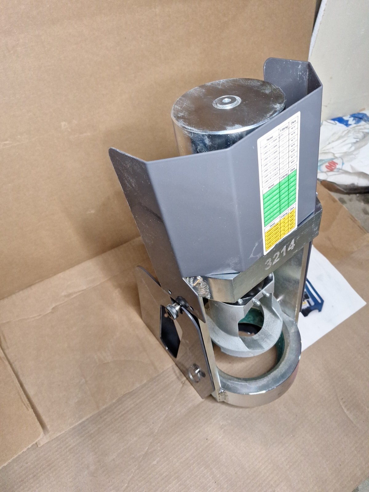 Eaton ET1187001 Aeroquip Hydraulic Hose Crimping Machine Bench Mount eBay