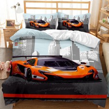 New Racing Car Duvet Cover & Pillowcase(s) Super Sport Car 3D Bedding Set BH