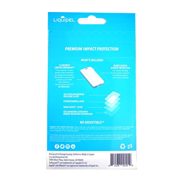 Protector de pantalla Liquipel - iPhone 6, 6s, 7, 8, SE, SE2 y SE3 Safeguard Lite Foto 2 de 4