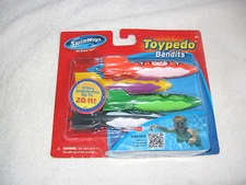 SWIMWAYS-TOYPEDO TORPEDOES BANDITS NIB GLIDES UP TO 20 FT UNDERWATER