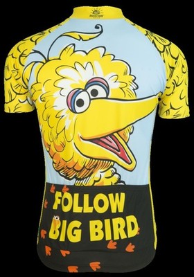 Maglia Ciclismo Donna Big Bird & Snuffy – Gialla, A Maniche Corte, Con Cerniera (S, L, XL) - Foto 3