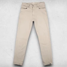 Madewell 1991 Straight Jeans Mns 34x34 Beige Stretch Denim Classic Casual Preppy