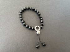 Montblanc Onyx Silver Bracelet Kugeln Silber Armband im Tibet-Stil