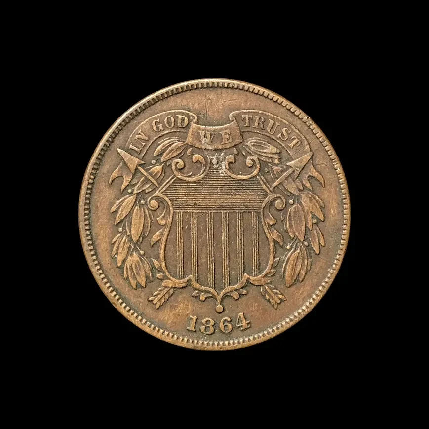 United States: 1864 2 Cents - Image 2 of 2