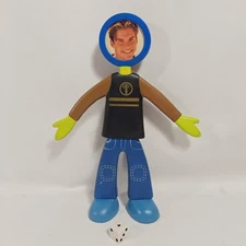 2002 CBS Flexo - Mr. Know Bendable Photo Frame 10" Tall Awesome Vintage Decor