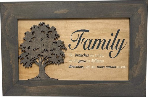 Bellewood Designs Decorative Secured Gun Storage Cabinet with Family Branches (G - 第 2/9 張圖片