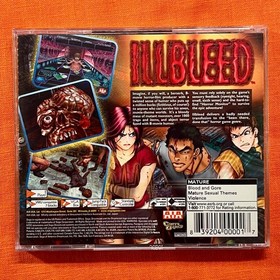 Illbleed (Sega Dreamcast, 2001) with Manual - Rare - Horror