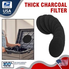 Charcoal Filter Replacements Kitchen Compost Bin Round 6.7" 0.4" Thick 10 Pcs