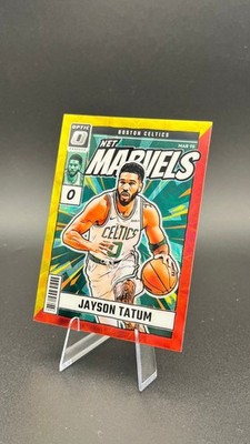 2024-25 Donruss Optic Jayson Tatum Net Marvels International #1 Gold Red /99