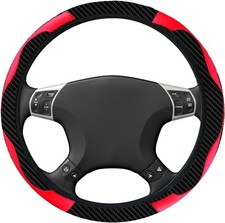 Steering Wheel Cover 15 Inch Carbon Fiber Red Steering Wheel Cover Color Red Steering Wheel Cover 15 Inch Carbon Fiber Red Steering Wheel Cover Color Red