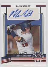 2023 Panini USA Baseball Stars & Stripes Macon Winslow #18U2-MW Auto n5h