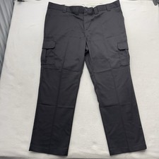 Dickies Flex Men's Utility Cargo Pants Regular Straight Gray Cotton 48x32 NWT