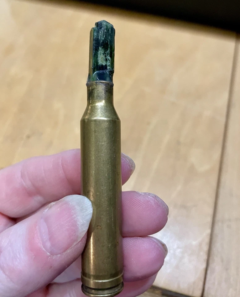 (5) Crystal Bullets for use in jewelry making Quartz & Epidote - Image 3 of 4