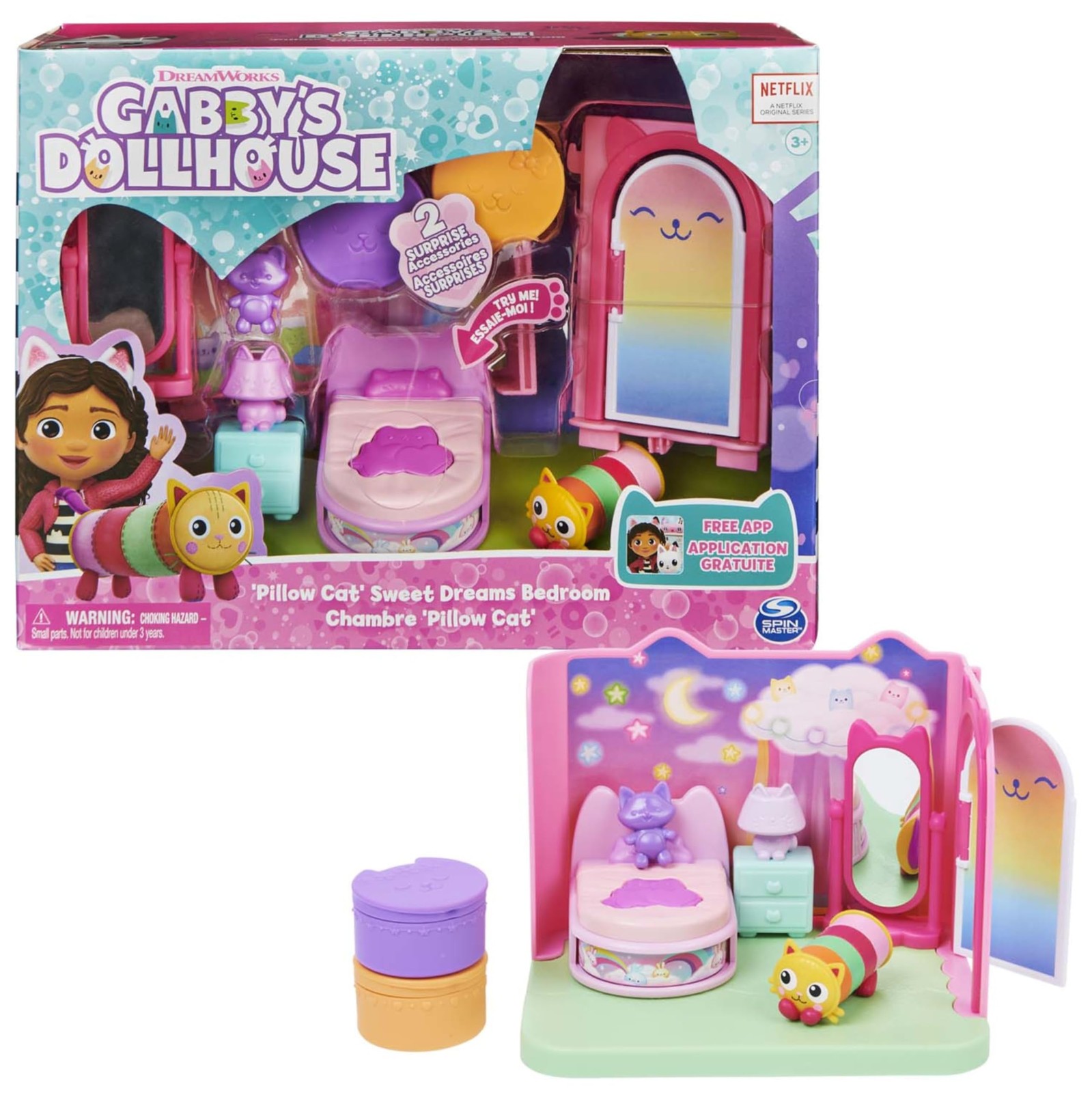 Gabby’s Dollhouse, Sweet Dreams Bedroom with Klein,