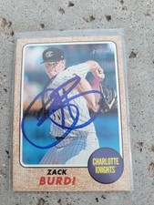 Zack Burdi Signed 2017 Topps Heritage Minors Baseball Card #172 Whitesox