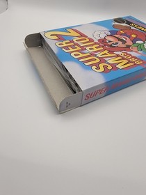 Super Mario Bros. 2 NES FIRST PRINT BOX CIB ROUND Seal TM Nintendo 1988 