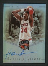 2021 HAKEEM OLAJUWON AUTO PANINI HALL OF FAME SILVER AUTOGRAPHS