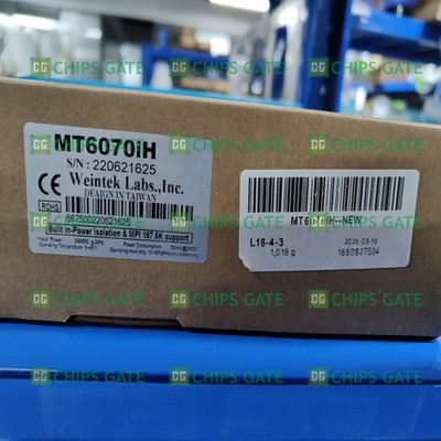 New In Box WEINTEK WEINVIEW MT6070IH HMI 7'' LCD 32-BIT 64MB RAM Operation Panel