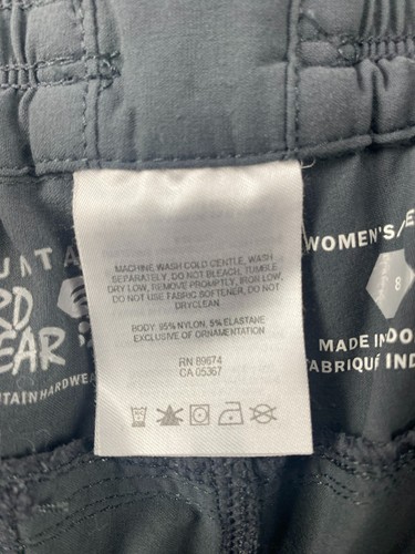 Pantalones Cortos Moutain Hardware Para Mujer 8 Gris Bermudas Elastizados Bolsillo con Cremallera Exterior Senderismo - Imagen 11 de 13