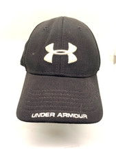 Under Armour Boys Baseball Cap Black Adjustable Logo Youth One Size