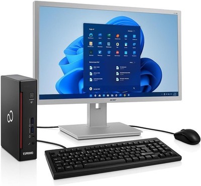 All in One PC Set | Intel Pentium 3.3Ghz | 8GB Ram | 128GB SSD | 24'' TFT | Win11