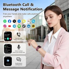 2026 Smart Watch For Men/Women, Waterproof Smartwatch Bluetooth iPhone Samsung 4