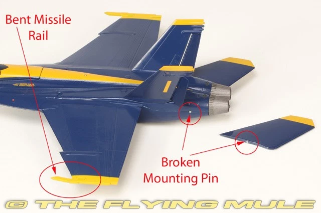 JCW-72-F18-009 JC Wings F/A-18E Blue Angels *DEFECTIVE* See Description - Image 2 of 4