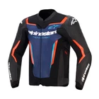 Alpinestars GP Force V2 Leather Black Blue Red Fluo