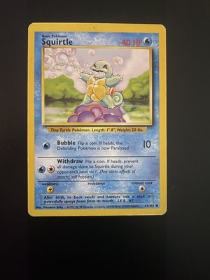 Squirtle 063/102 Base Set Regular
