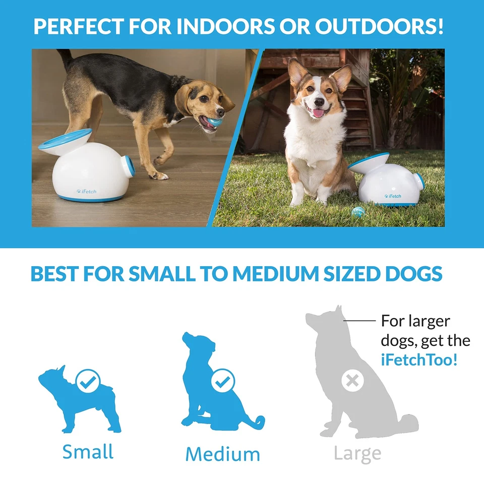 Automatic Dog Ball Launcher for Small to Medium Dogs, Indoor/Outdoor Dog Toy ... - Image 3 of 4
