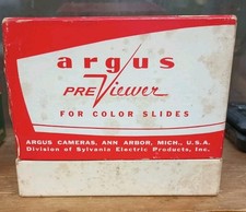 VTG Argus Pre-Viewer 660 For Color Slides W/Instructions  Box Lid