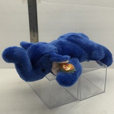 TY Beanie Buddy - PEANUT the Elephant Royal Blue version  15 inch - NEW MWT