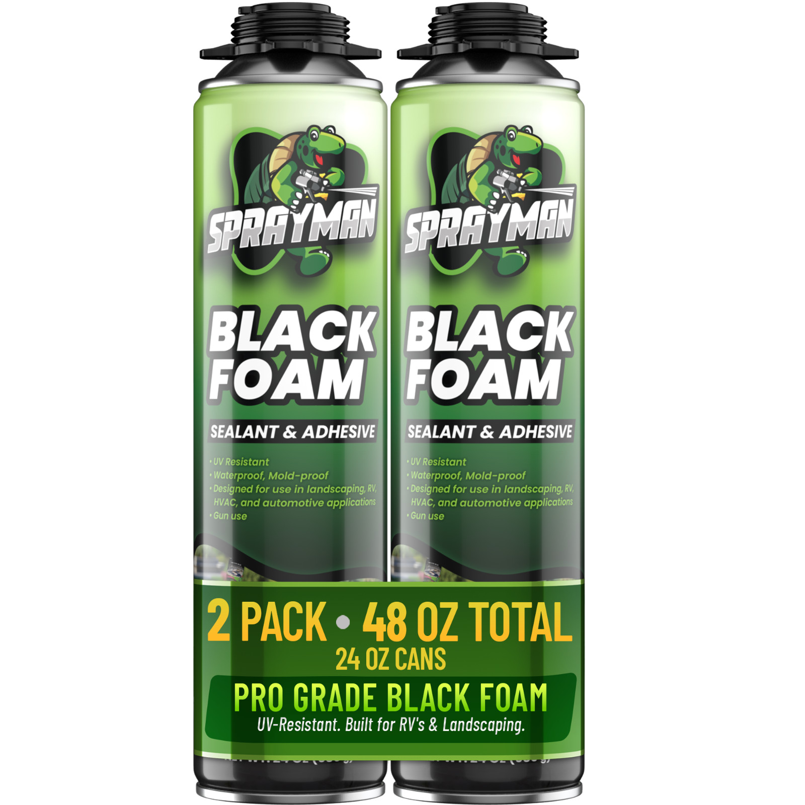 Sprayman Pro Black Gun Foam 24oz 2 Pack Pond Waterfall Landscaping Gun Not Incl.. Available Now for $24.95