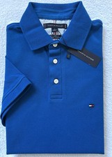 Tommy Hilfiger Men's Slim Fit Stretch Short Sleeve Polo - Blue